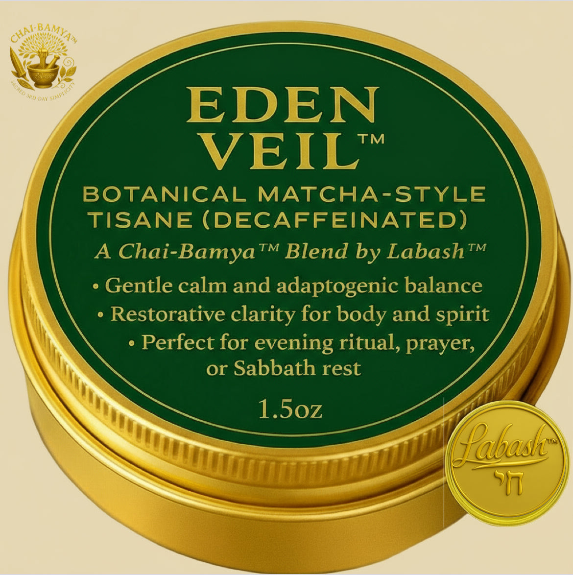 Eden Veil™️ - Botanical Matcha-Style Tisane (Decaffeinated)