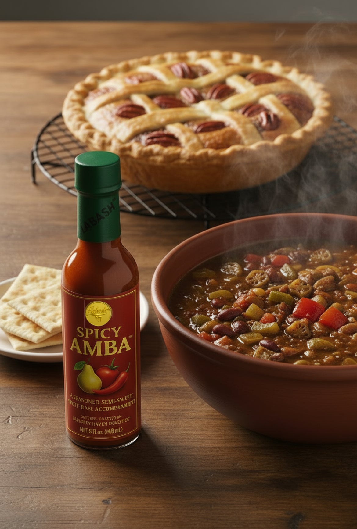 Spicy Amba™ (Seasoned Semi-Sweet Fruit-Base Accompaniment)