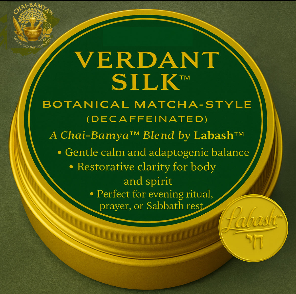 Verdant Silk™ Botanical Matcha-Style Tisane (Decaffeinated)
