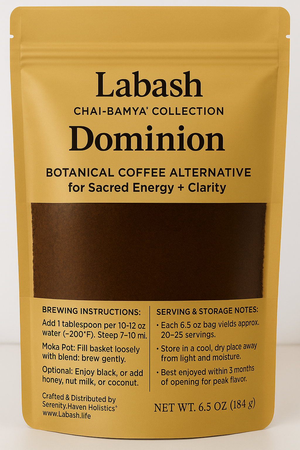 Sovereign Roast™ – Dominion™            Okra-Date Seed Coffee Blend (Caffeinated) - Roasted Botanical Coffee Alternative