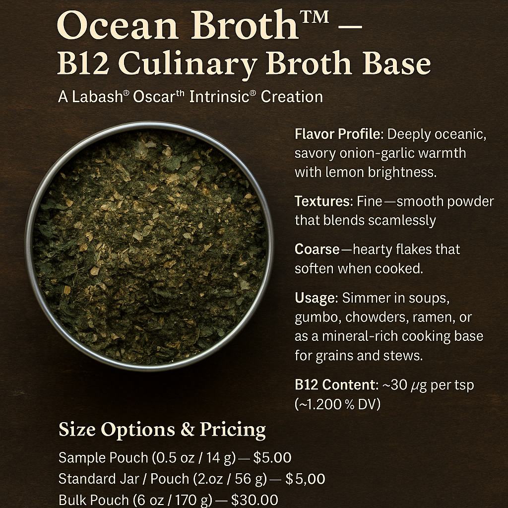Ocean Broth™- B12 Culinary Broth Base