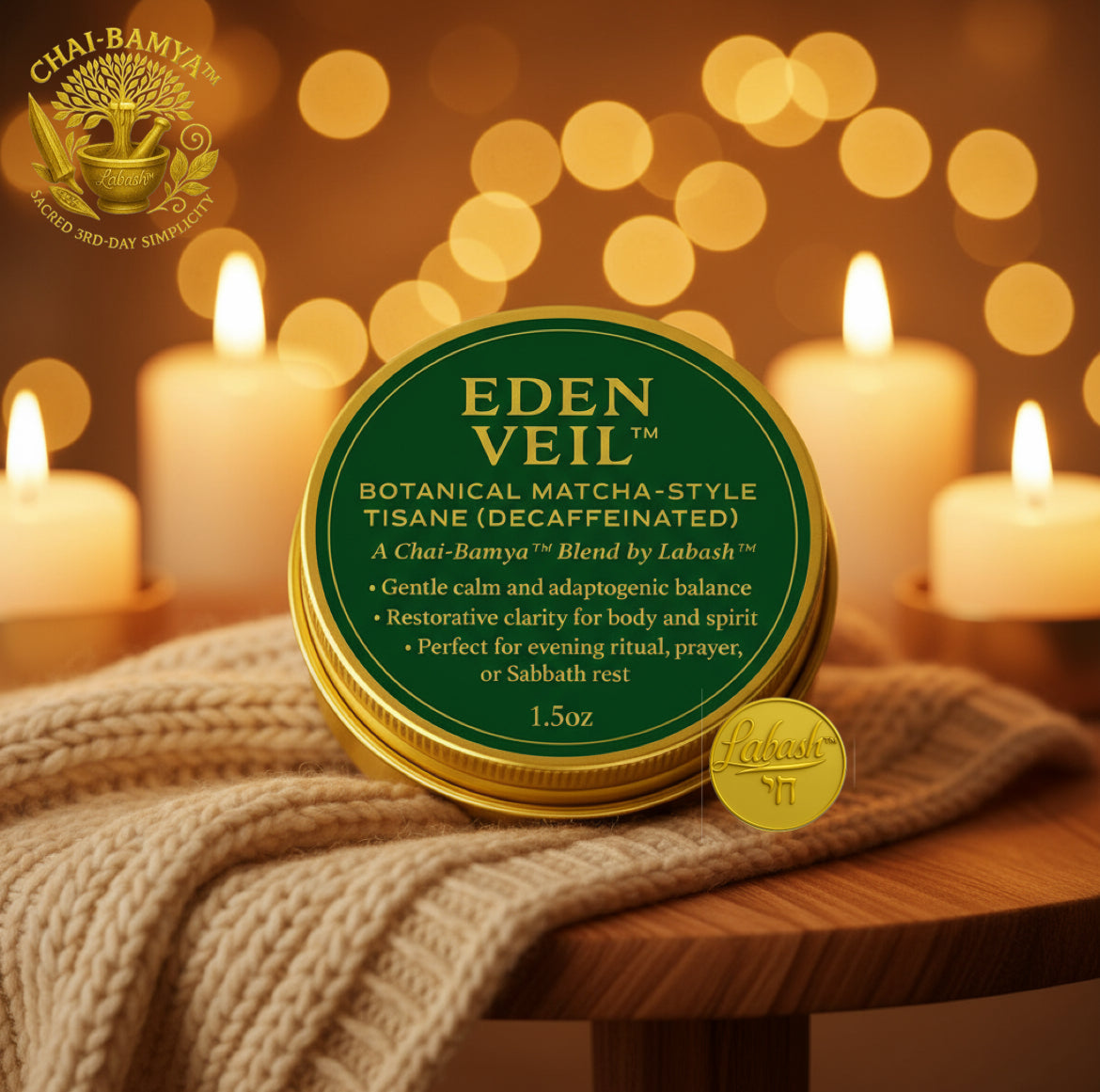 Eden Veil™️ -  Botanical Matcha-Style Tisane (Decaffeinated)