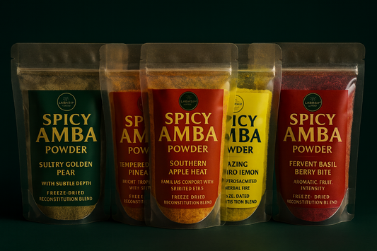 Spicy Amba™ Powder             Freeze-Dried Fruit & Fire Blend