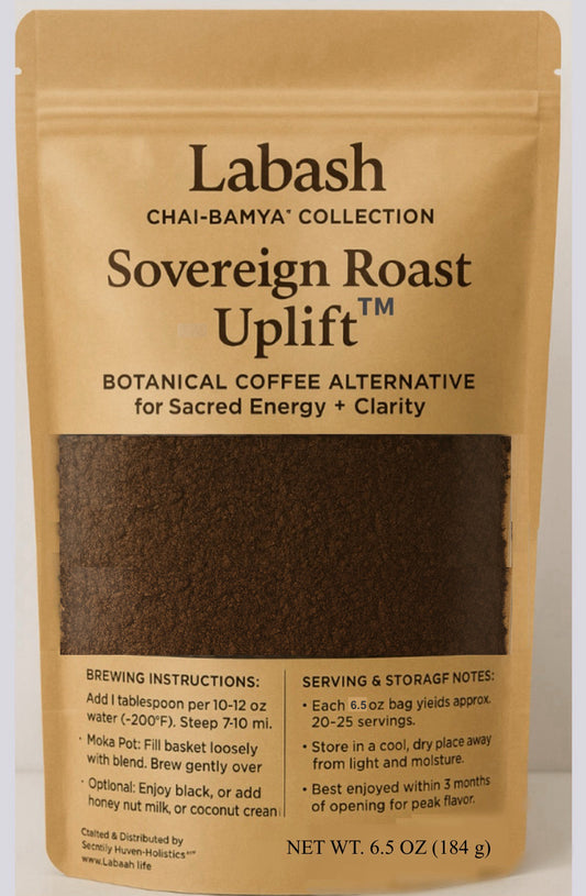 Sovereign Roast™ – Uplift™            Okra Seed Coffee Blend (Caffeinated) - Roasted Botanical Tisane/Coffee Alternative