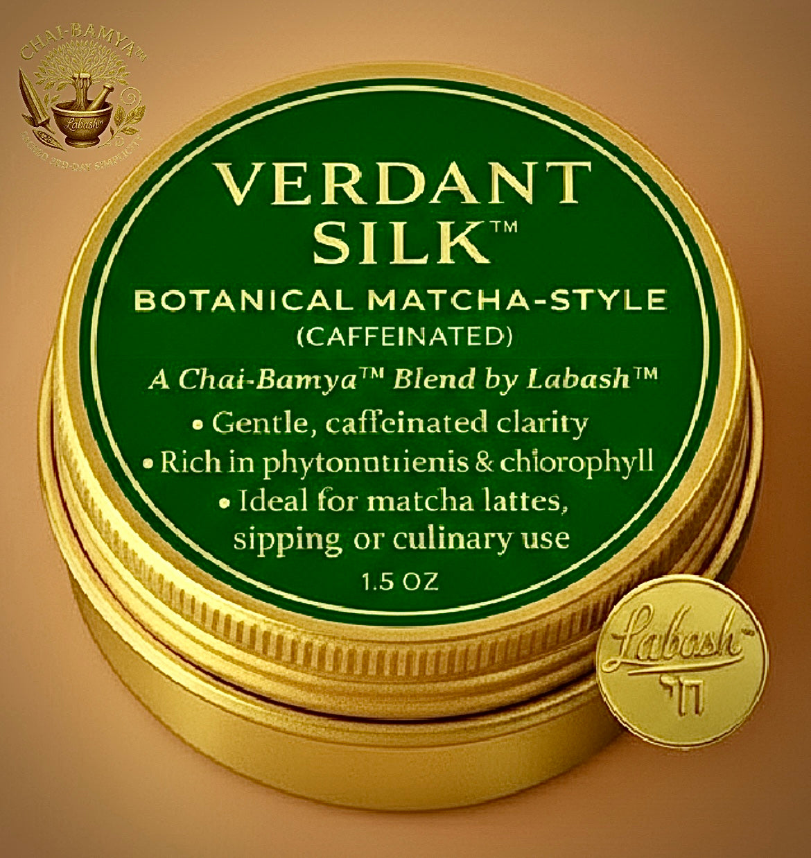 Verdant Silk™ Botanical Matcha-Style Energy Blend (Caffeinated)